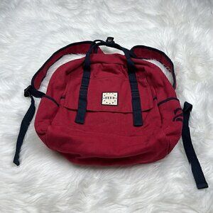 FEED Cotton Canvas Backpack Book Bag Red Navy Target Collaboration